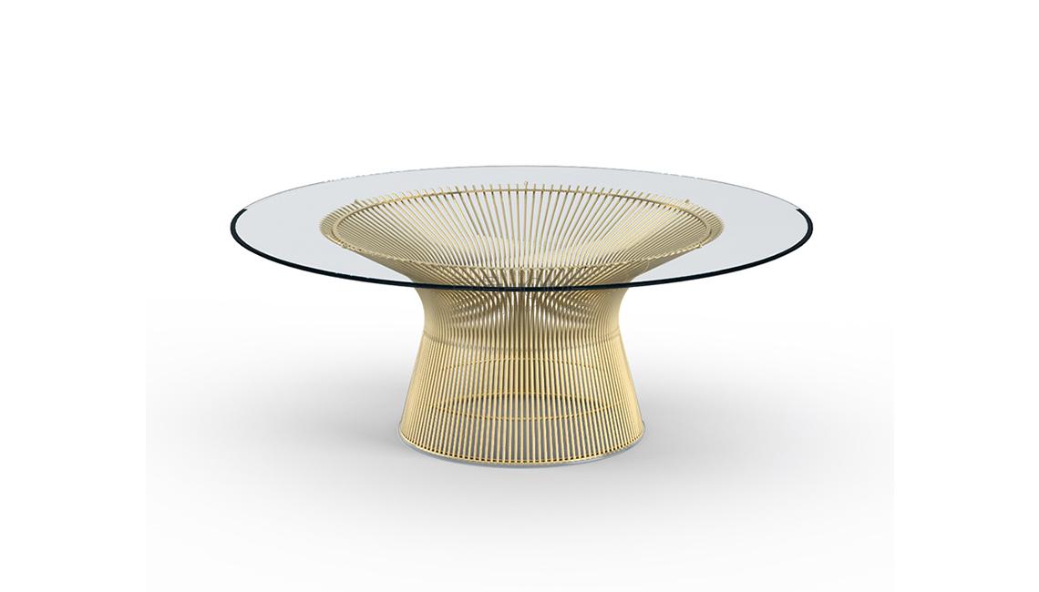 KNOLLPlatner Coffee Table - 42 in Gold餐桌