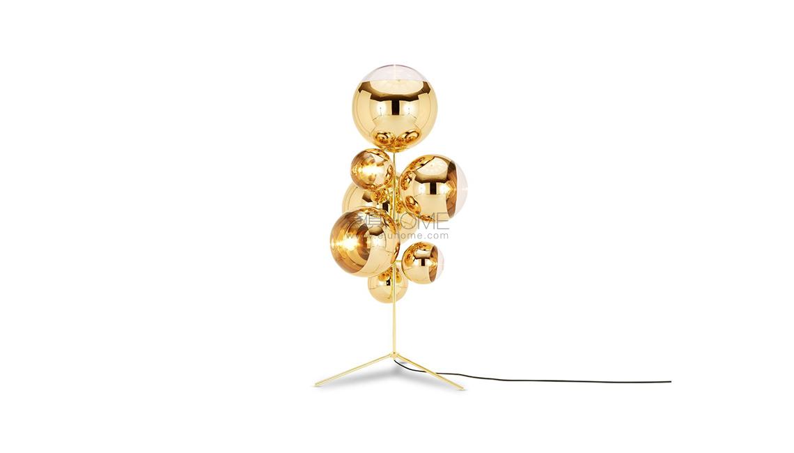 TOMDIXONMIRROR BALL STAND CHANDELIER GOLD落地燈