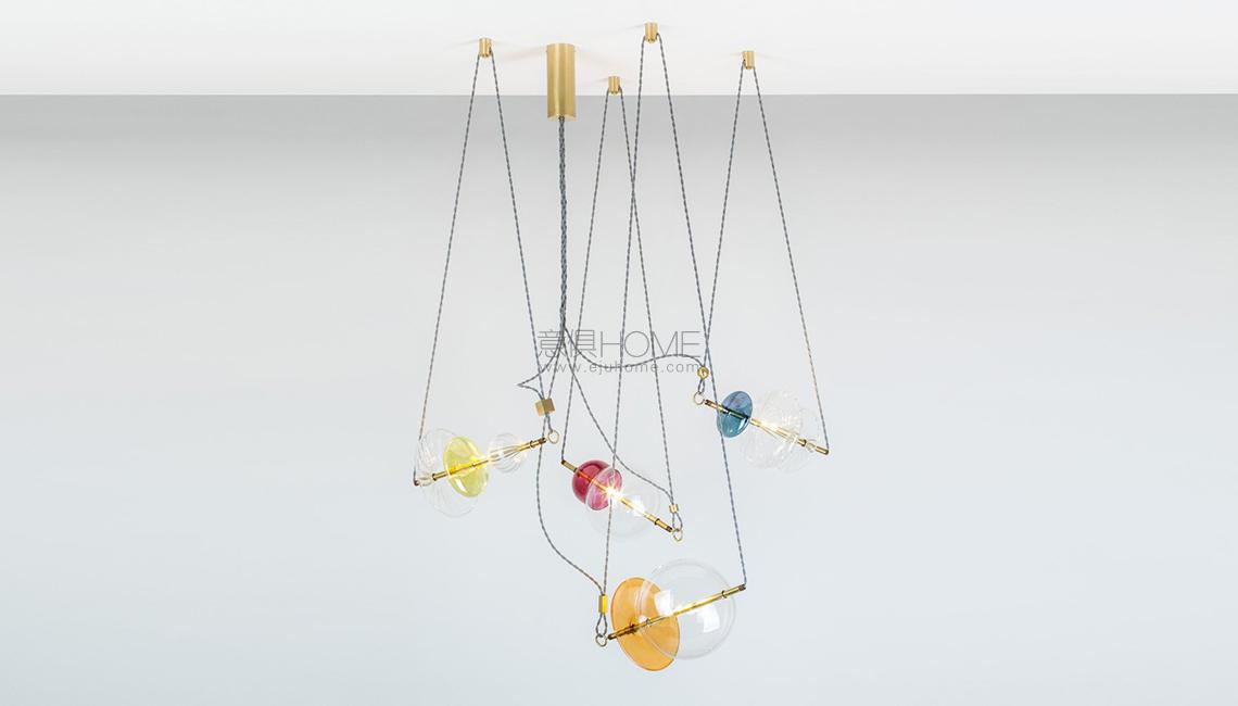 SILVIO MONDINO STUDIOChemistry Trapezi - 4 Piece Chandelier 吊燈