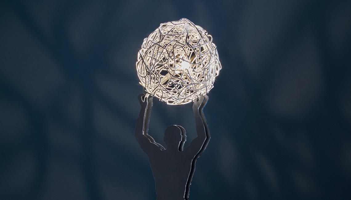 CATELLANI SMITHUomo della Luce S落地燈