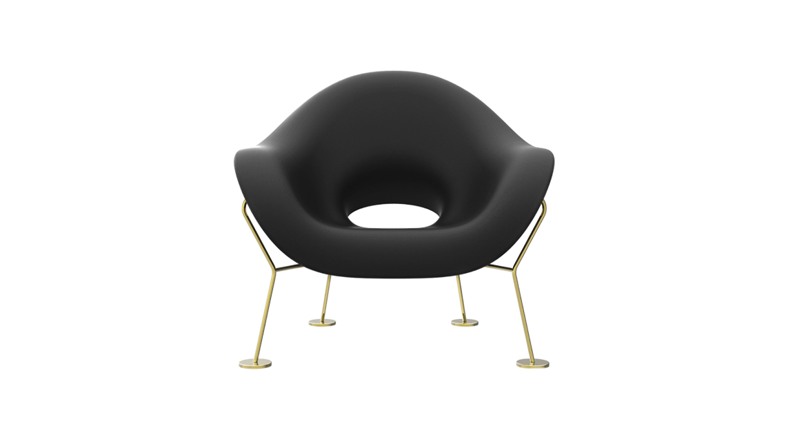 QEEBOOPUPA ARMCHAIR BRASS BASE INDOOR椅子