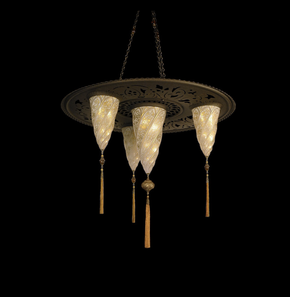 Venetia studiumvSultan Cesendello glass lamp with 3 Small Cesendello shades 吊燈