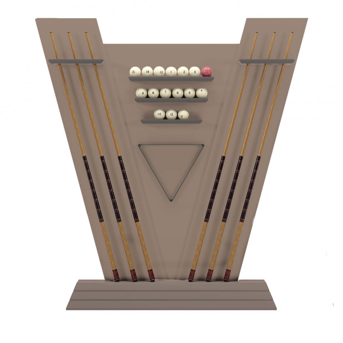 Vismara DesignNEWDE CUE RACK臺(tái)球桿架