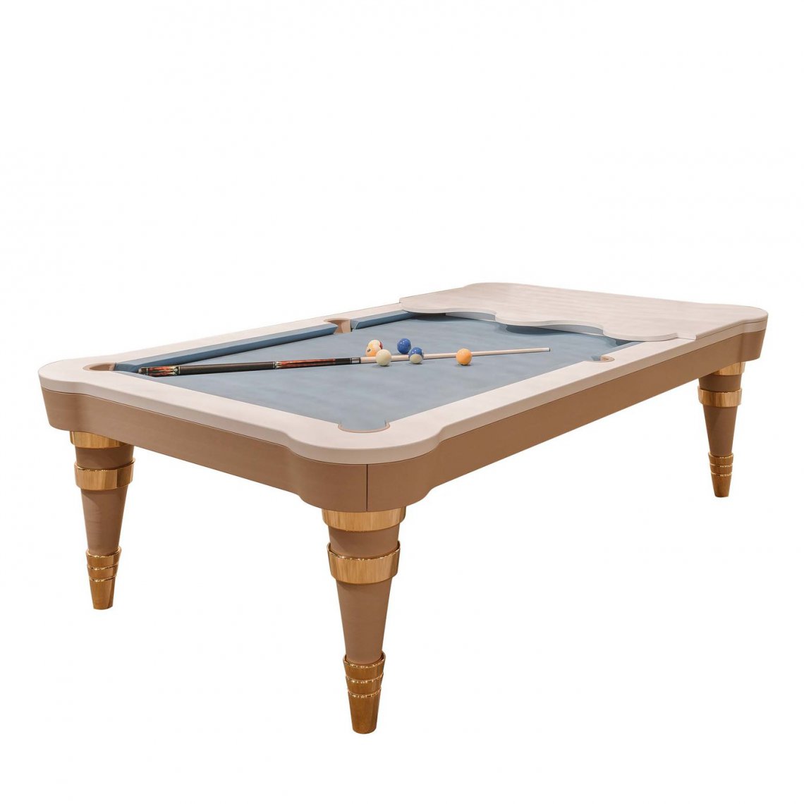 Vismara DesignREGIS POWDER BLUE POOL TABLE臺(tái)球桌