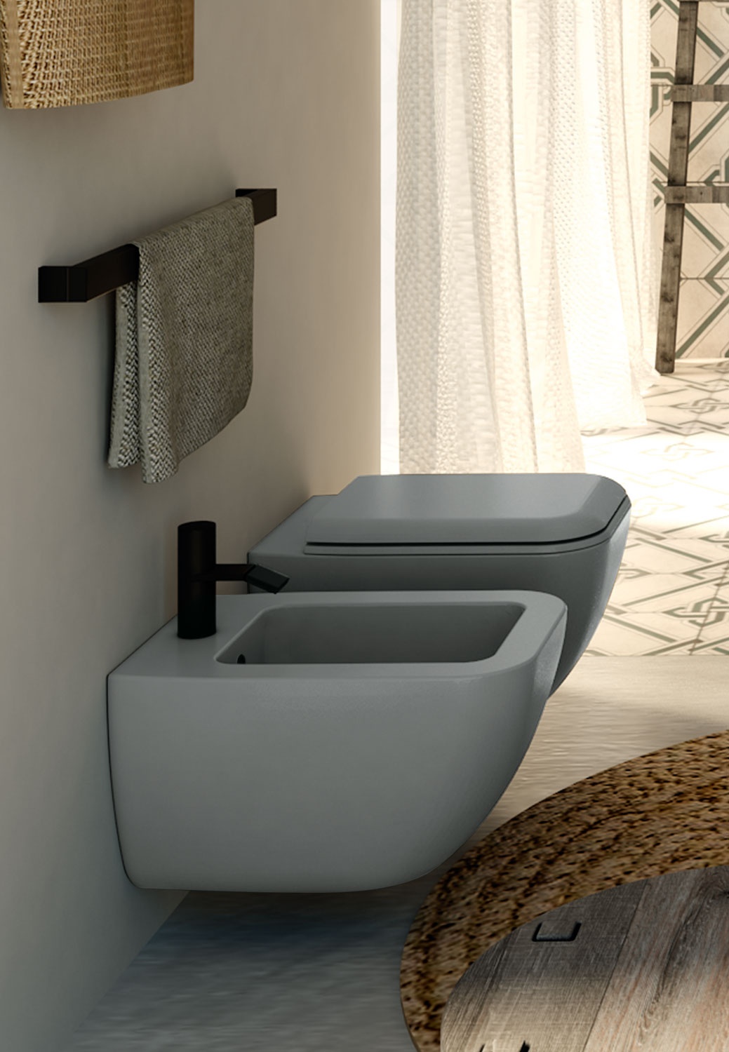 CIELOShui Comfort壁掛式一孔坐浴盆