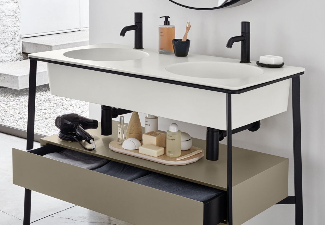 CIELO帶抽屜的 Catino Doppi