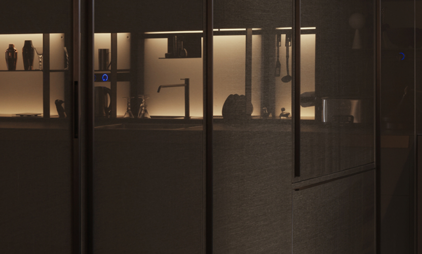 VALCUCINEGenius Loci in Vetro Tessile廚房