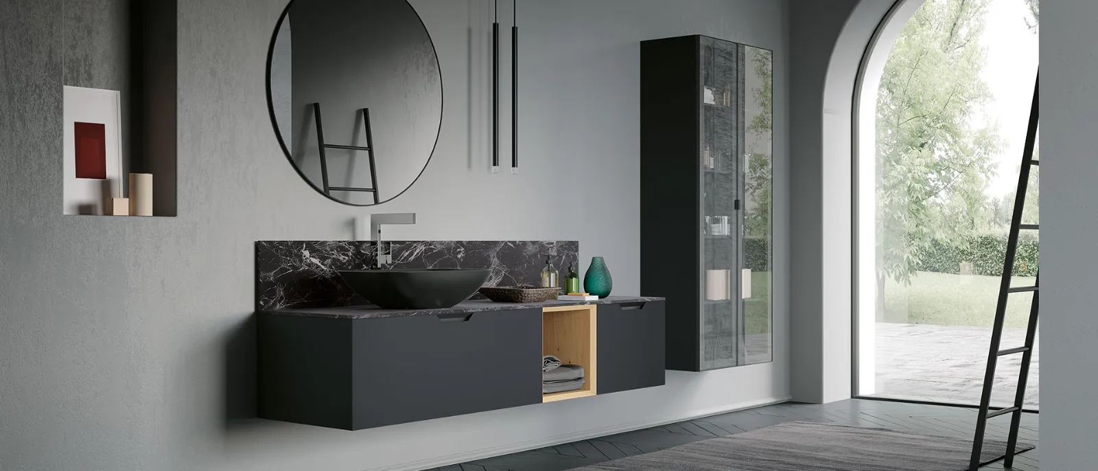 ARCHEDAQUARANTA5 06 現代懸掛式浴室柜