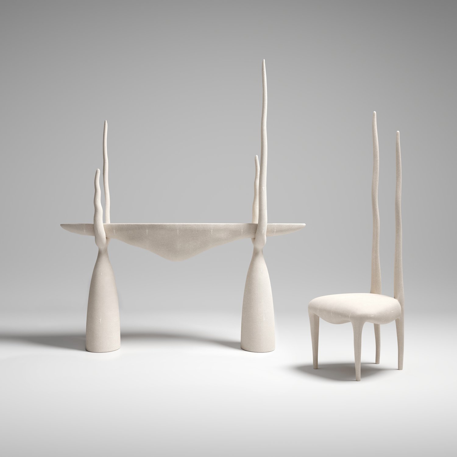 R&Y AugoustiSylvie Console and Sylvie Chair控制臺(tái)和椅子