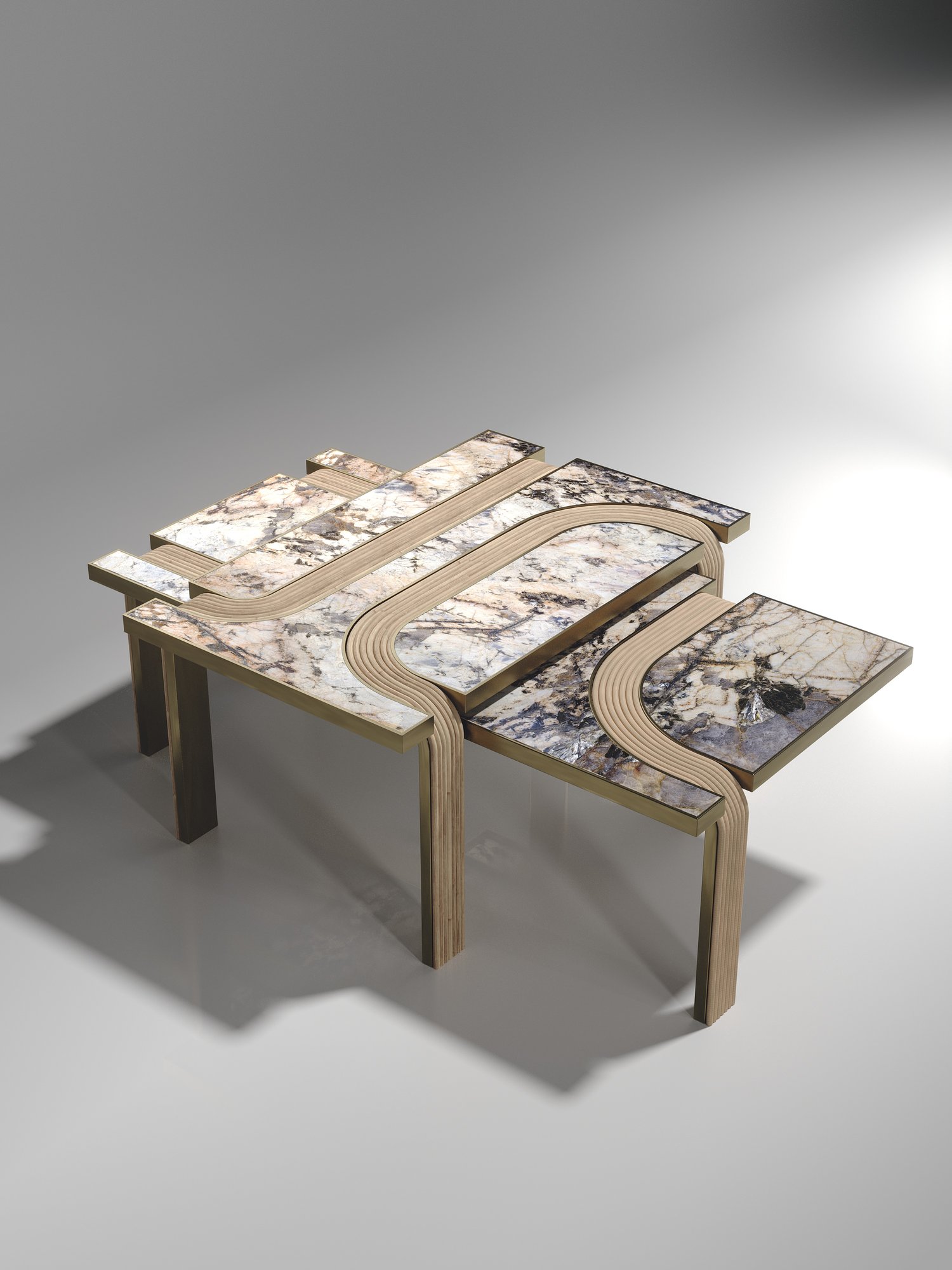 R&Y AugoustiLicol Nesting Coffee Tables茶幾